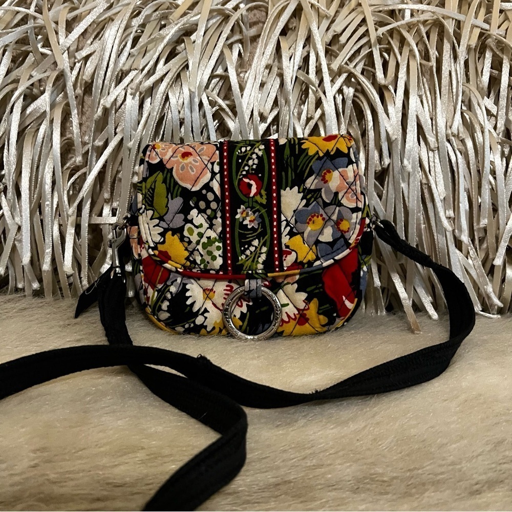 VERA BRADLEY Poppy Fields 2010 Shoot From The Hip Crossbody Belt Bag Floral Y2K